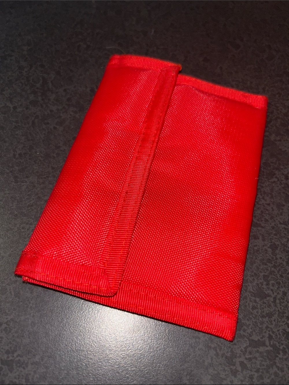 Retro 80s red Velcro wallet